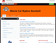 Tablet Screenshot of mainecalripkenbaseball.com